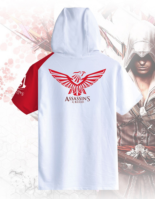 Students Assassin s Creed Syndicate Unity Hooded Short Sleeve