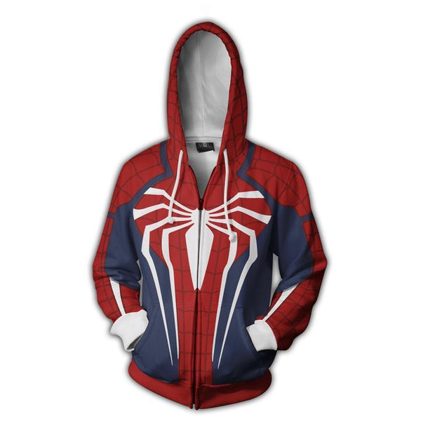 The Avengers Spider Man Zip Up Hoodie MZH543 - icoshero
