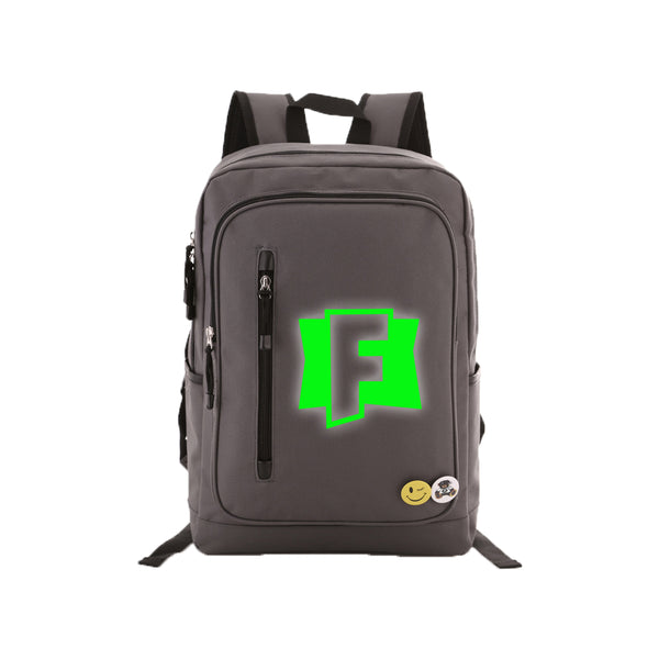 Game Fortnite Students 17" Backpack - Green Luminous - icoshero