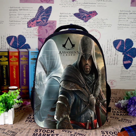 Assassin's Creed Canvas Color Bag Backpack - icoshero