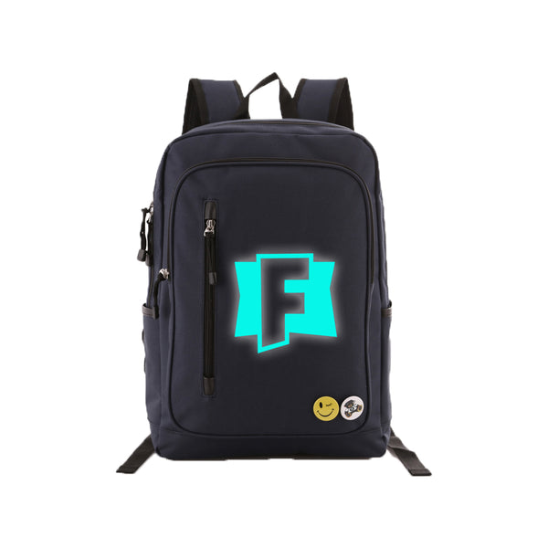 Game Fortnite 17" Teens Backpack - Blue Luminous - icoshero