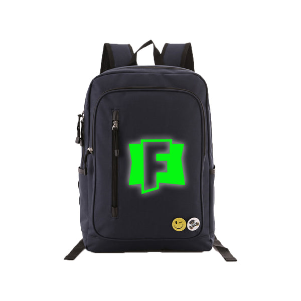 Game Fortnite Students 17" Backpack - Green Luminous - icoshero