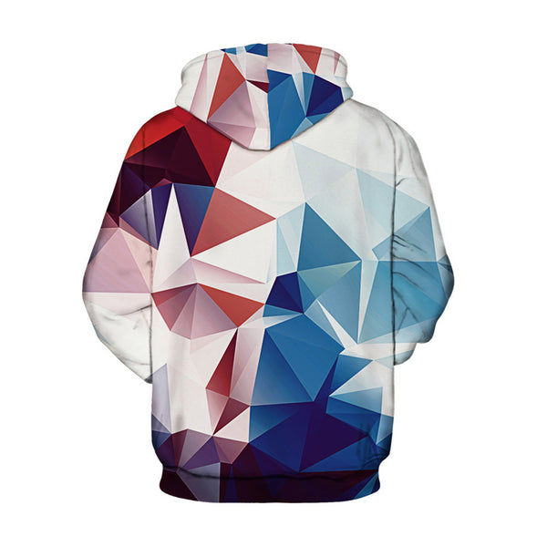 3D Print Hoodie - Light Colorful Rhombus Pattern Pullover Hoodie  ICK018 - icoshero