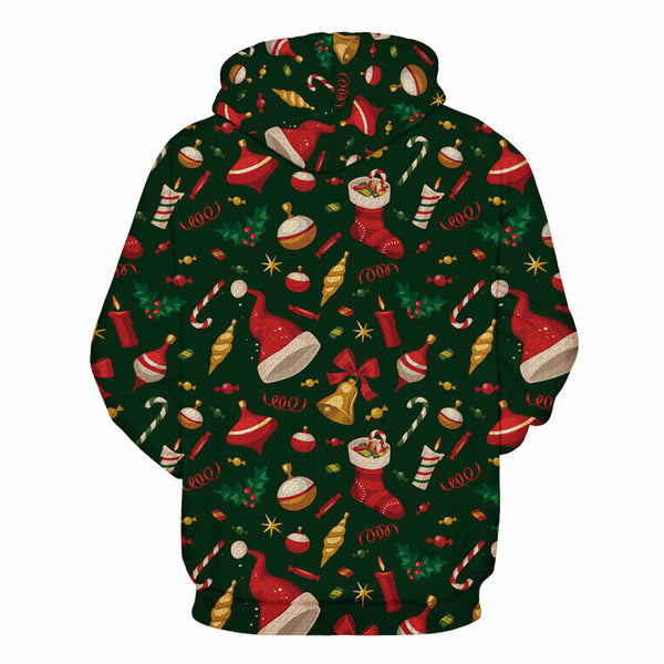 3D Print Hoodie - Christmas Gift Pattern Pullover Hoodie ICK049 - icoshero