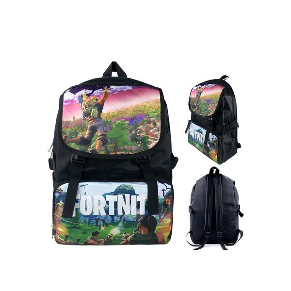 Game Fortnite 17" Canvas Bag Shoulder Backpack - icoshero