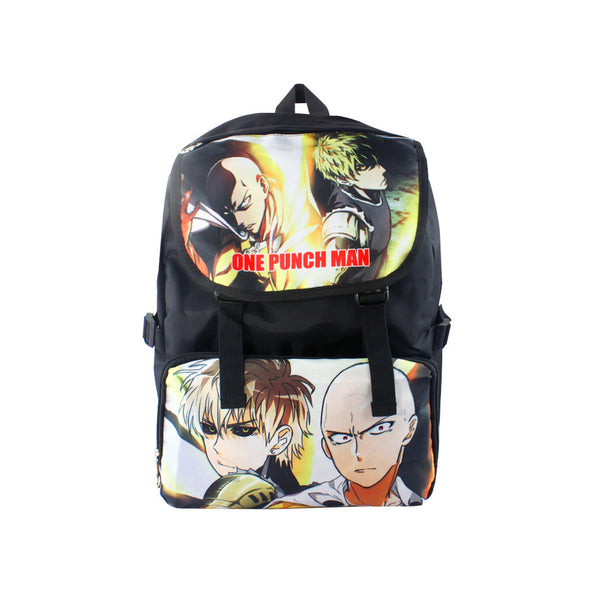 Japanese Anime One Punch Man 17" Canvas Bag Backpack - icoshero