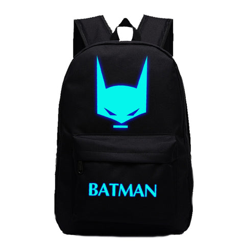 DC Comic The Batman Profile Luminous computer backpack 19X12'' - icoshero