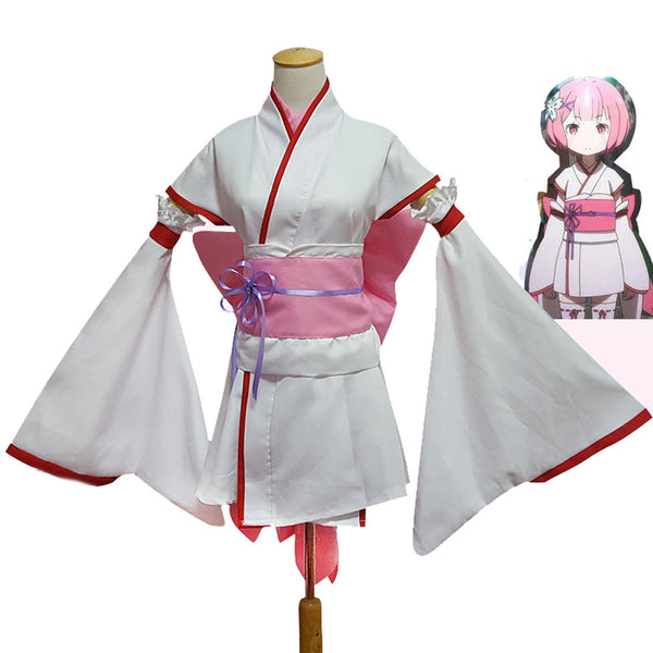 Re:Zero -Starting Life in Another World- Rem Ram Cosplay Suits Kimono - icoshero