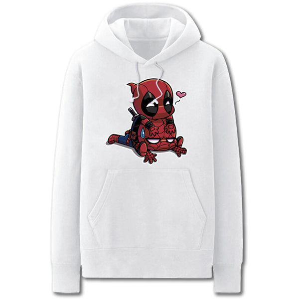 Marvel Spideypool Deadpool Spiderman Pullover Fleece Hoodie - icoshero