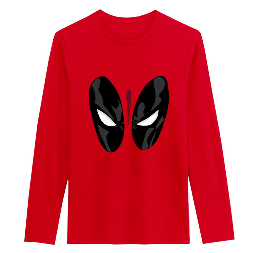 Marvel Deadpool Cartoon Printing Red pullover sweatshirt - icoshero