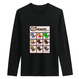 Men's Lovely Design Sudoku Catvengers Crewneck Long Sleeve Cotton Sweatshirt - icoshero