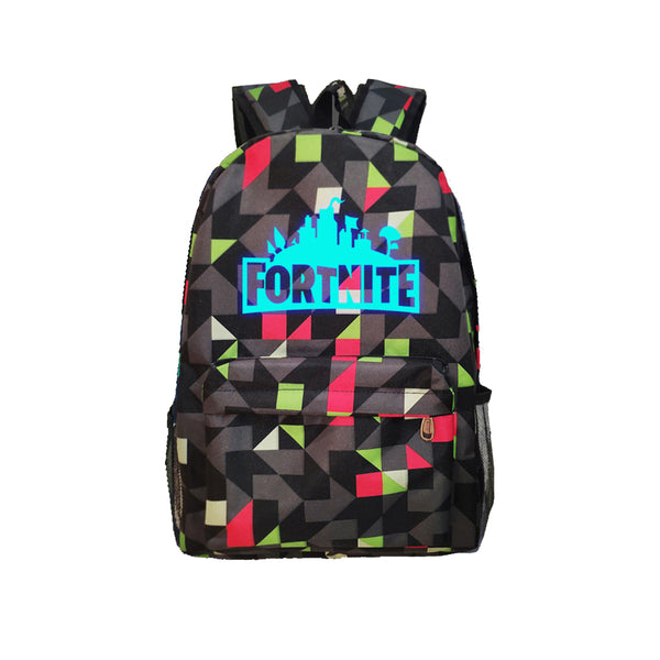 Game Fortnite 17" Canvas Luminous Bag Backpack - icoshero