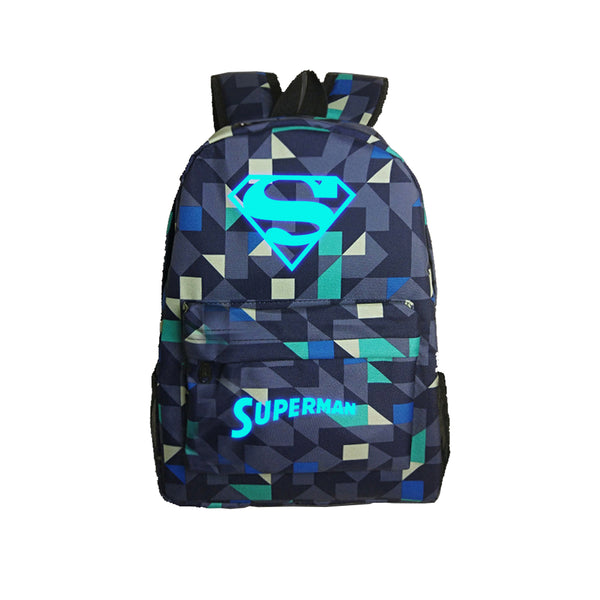 DC Comic Super Hero Superman Luminous 17" Computer Backpack - icoshero