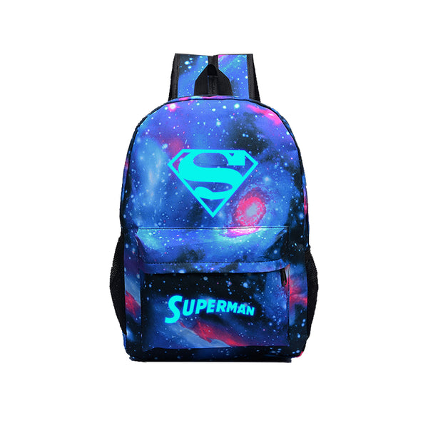 DC Comic Super Hero Superman Luminous 17" Computer Backpack - icoshero