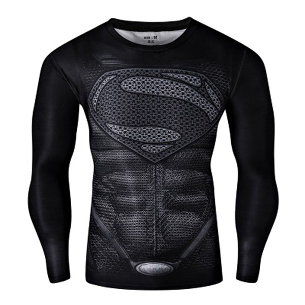 Marvel & DC Comics Superhero Quick Dry Long Sleeve T-Shirt - icoshero