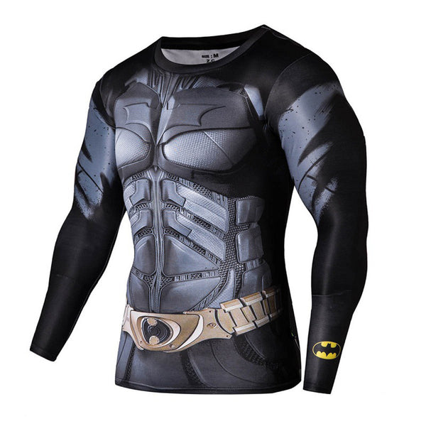 Marvel & DC Comics Superhero Quick Dry Long Sleeve T-Shirt - icoshero