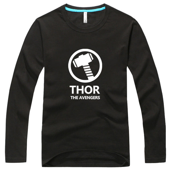 Marvel Avengers Thor Long Sleeve Cotton Blend T-Shirt - icoshero