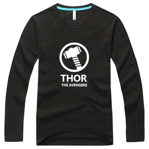Marvel Avengers Thor Long Sleeve Cotton Blend T-Shirt - icoshero