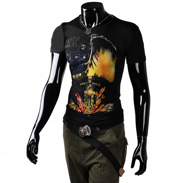 Sickle Death Angel Ghost Rider Short Sleeve T-Shirt - icoshero