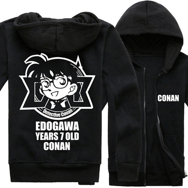 Anime Detective Conan Zip Closure Fleece Hoodie - icoshero