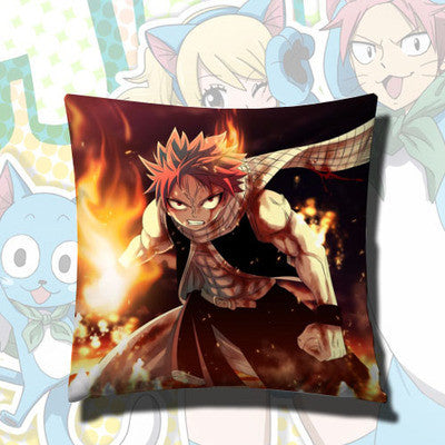 Fairy Tail Natsu Lucy Erza Patterns Square Pillow Cushion 42cm*42cm - icoshero