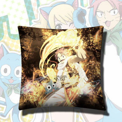 Fairy Tail Natsu Lucy Erza Patterns Square Pillow Cushion 42cm*42cm - icoshero