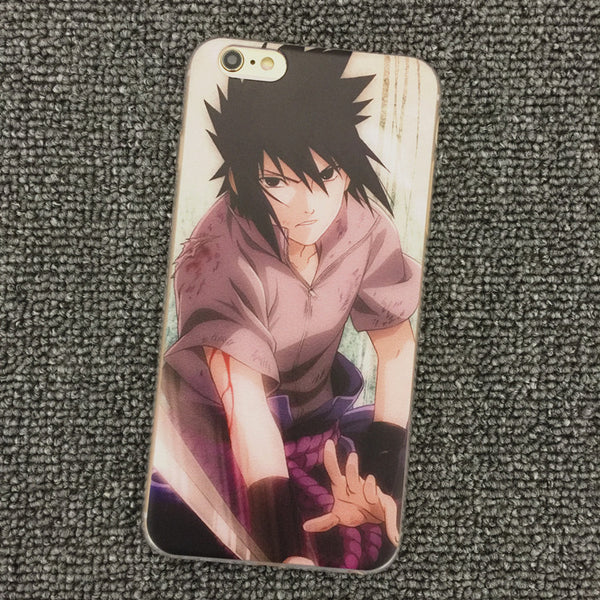 Naruto Shippuden Itachi Sasuke Gaara TPU Rubber Cellphone Case Back Cover IPhone 6/6s,6 plus/6s plus,7,7 plus - icoshero