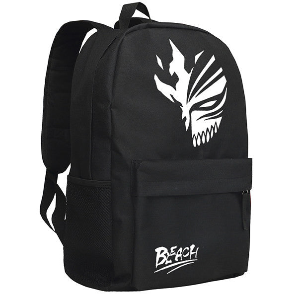 Bleach Ichigo Kurosaki Hollow Mask Pattern Black/Camo Backpack Bag - icoshero