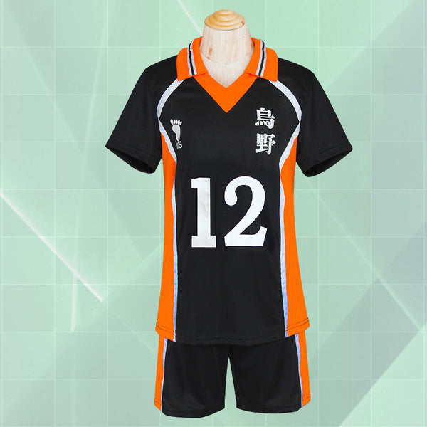 Haikyu!! Karasuno High School Volleyball Team Sportswear Shirt&Pants Set Cosplay Uniform - icoshero