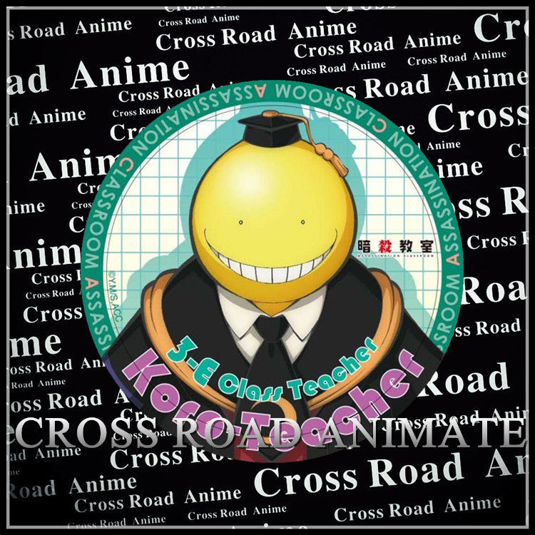 Assassination Classroom Ansatsu Kyoshitsu Characters Korosensei Nagisa Karuma Image Pattern Badge Bag Accessory - icoshero