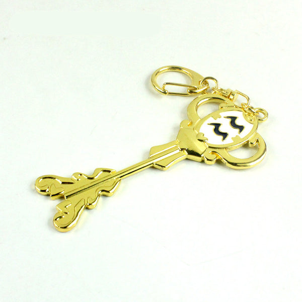 Fairy Tail Lucy Heartfilia Gold Zodiac Constellation Magic Key Accessory Key Ring - icoshero