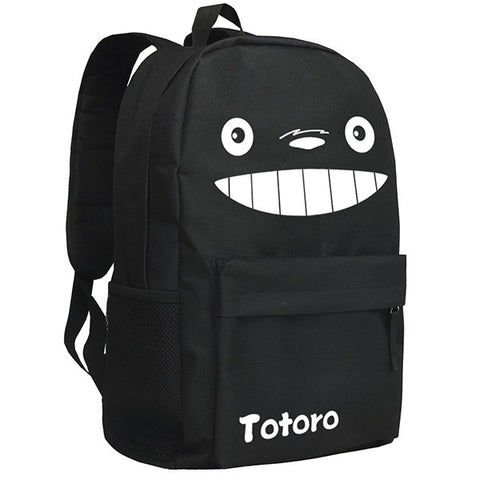 Totoro  Image Pattern Black/Camo Backpack Bag - icoshero
