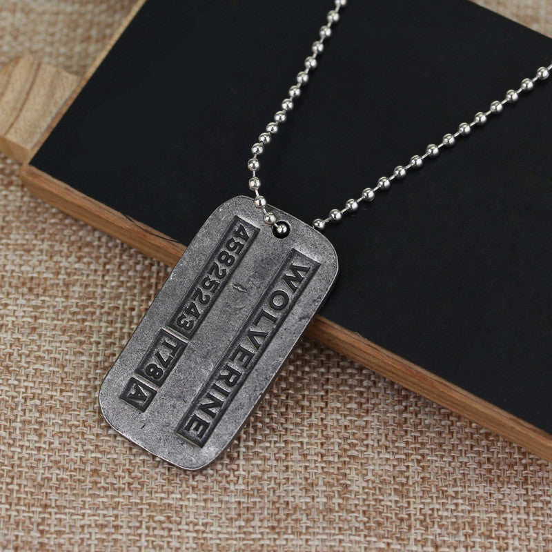 Marvel Comics X-Men Origins: Wolverine Logan Metal Badge Necklace ...