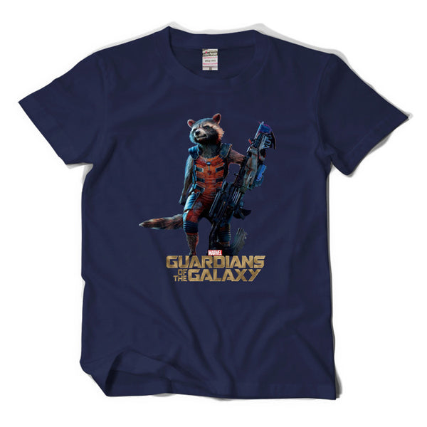 Men's Guardians of the Galaxy Vol.2 Short Sleeve T-shirt Top Groot Rocket Raccoon Starlord - icoshero