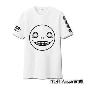 Automata Emil Printed Short Sleeve White T-shirt Top - icoshero