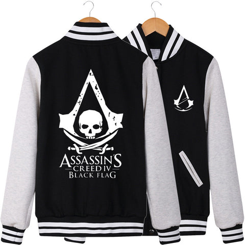 Assassin's Creed IV Black Flag Baseball Fleece Jacket - icoshero