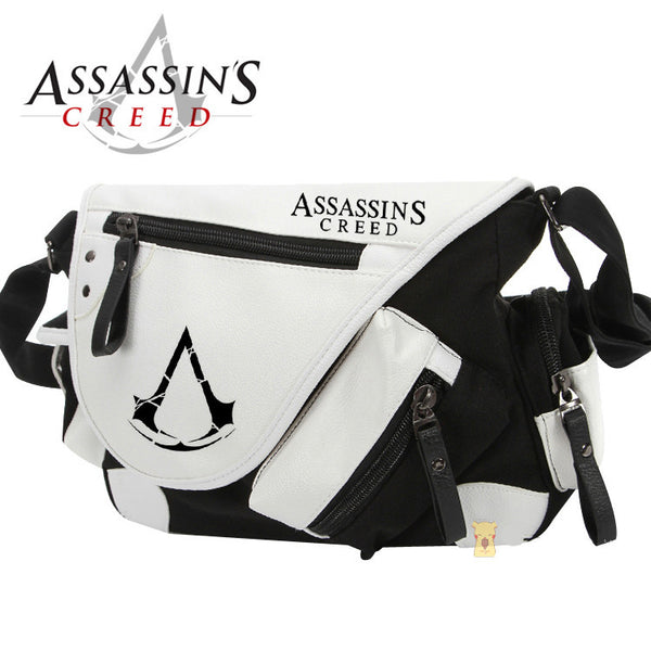 Assassin's Creed PU Leather Contrast Color Messenger Bag - icoshero
