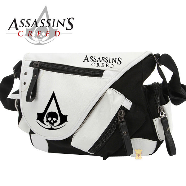 Assassin's Creed PU Leather Contrast Color Messenger Bag - icoshero