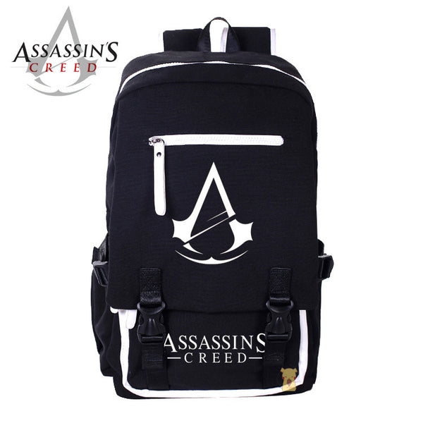 Assassin's Creed PU Leather Contrast Color Back Pack - icoshero