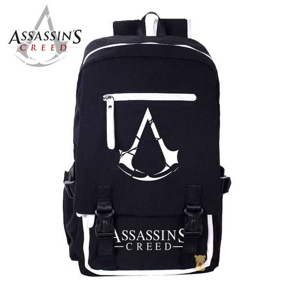 Assassin's Creed PU Leather Contrast Color Back Pack - icoshero