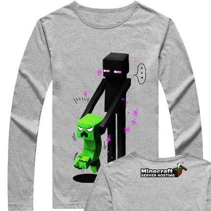 Minecraft  Enderman Catching Creeper Sweatshirt - icoshero