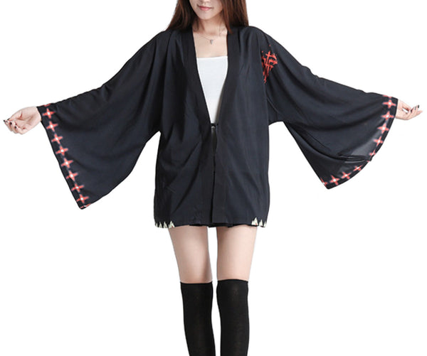 Japanese Anime Chiffon Cardigan Costume Cloak Cosplay Robe Kimono-FFF Group - icoshero