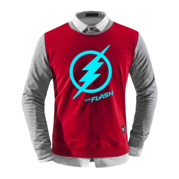 The Flash Layered Cotton Blend Sweatshirt - icoshero