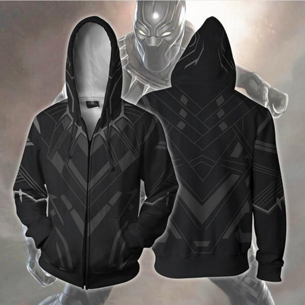 The Avengers Black Panther Zip up Hoodie MZH00A - icoshero