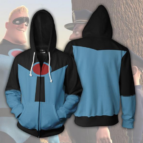 The Incredibles Zip Up Hoodie MZH160 - icoshero