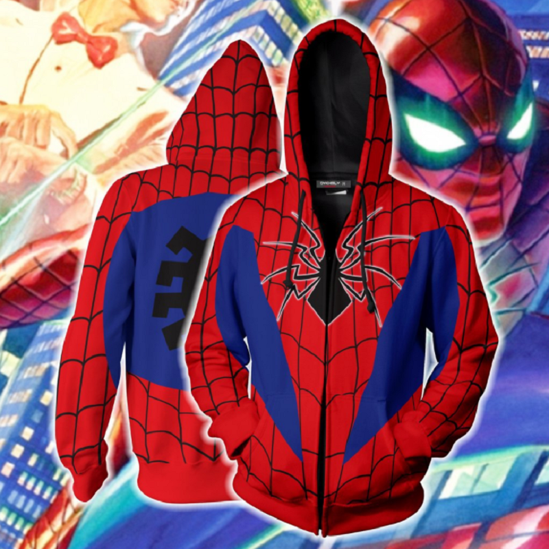 Avengers Spider-Man Zip Up Hoodie MZH185 - icoshero