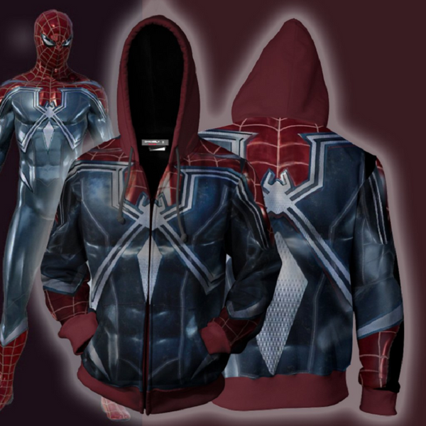 Avengers Spider-Man Zip Up Hoodie MZH191 - icoshero