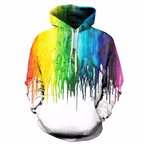 The Oil Paint Pullover Hoodie MZH205 - icoshero