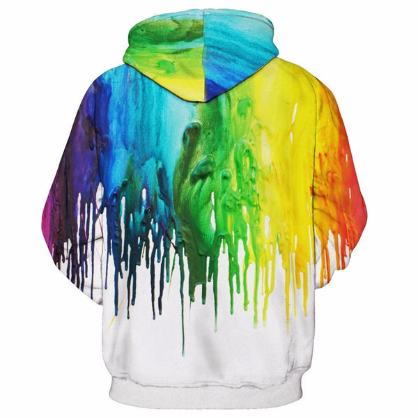 The Oil Paint Pullover Hoodie MZH205 - icoshero