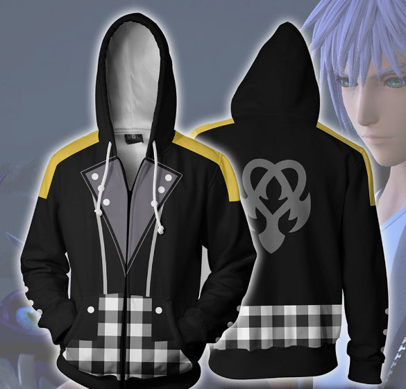 Kingdom Hearts Riku Keyblade Zip Up Hoodie MZH312 - icoshero